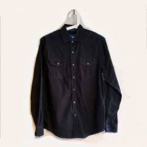 Men's MICHAEL BRANDON Black Long Sleeve Button Casual Shirt Sz S EUC